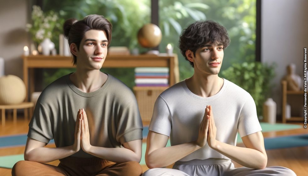 Harmonizando Juntos: Yoga e Meditação para Casais Gays